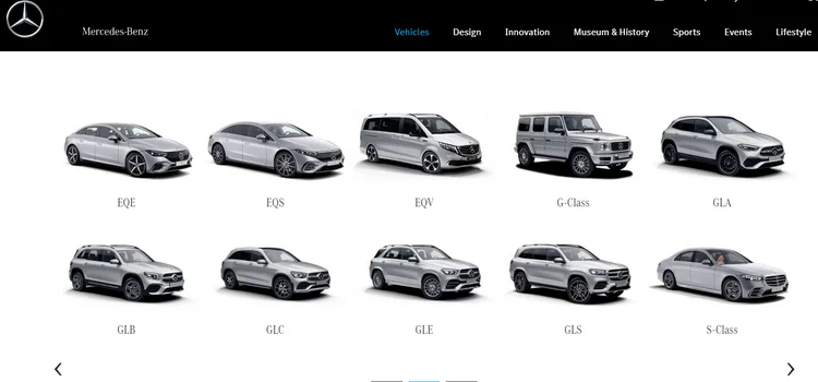 Mercedes-Benz product catalog.