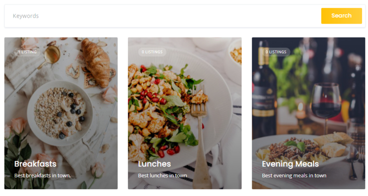 An example of how to create a restaurant directory website with WordPress.