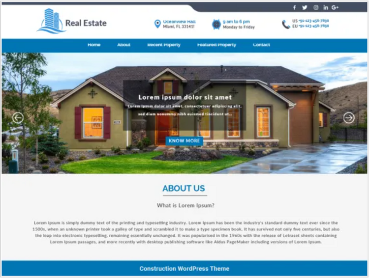 WordPress real estate directory theme.