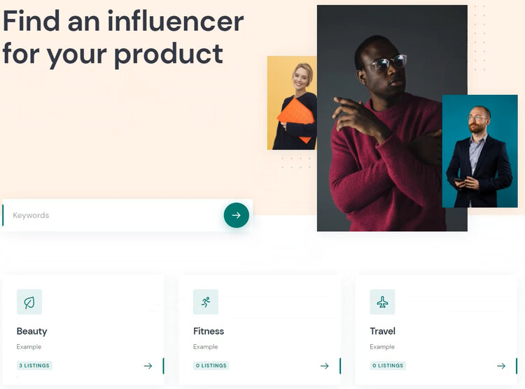 An Influencer Marketing Platform built with WordPress.