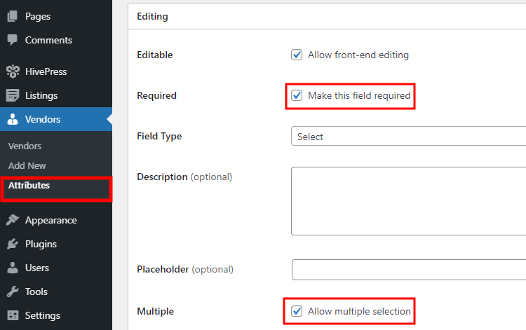 Adjusting custom fields in the member directory website.