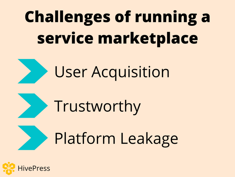 Challenges of running a service marketplace.
