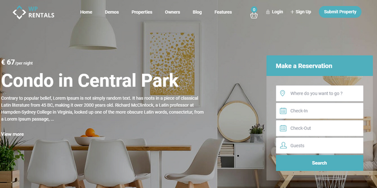 WP Rentals - Airbnb Clone WordPress theme.