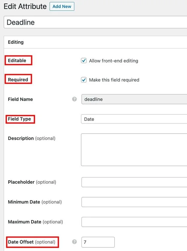 Creating a custom field for the requests' submission form.