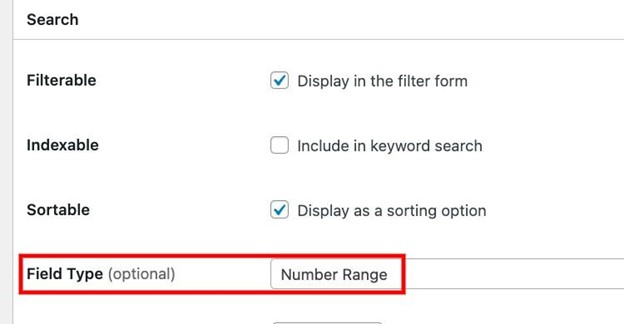Setting up a search filter for customer requests.