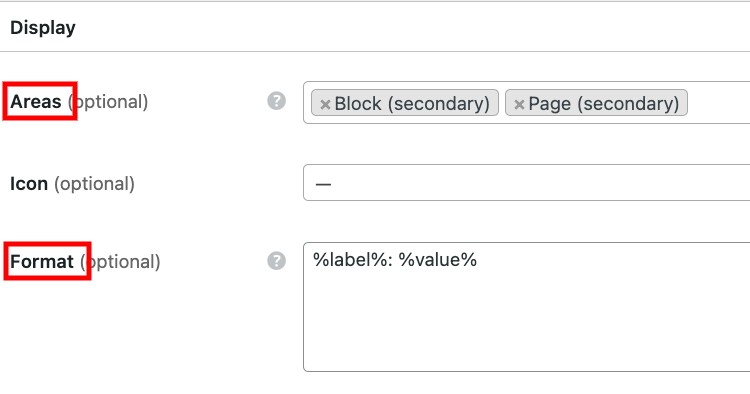 Setting up vendor profile fields.