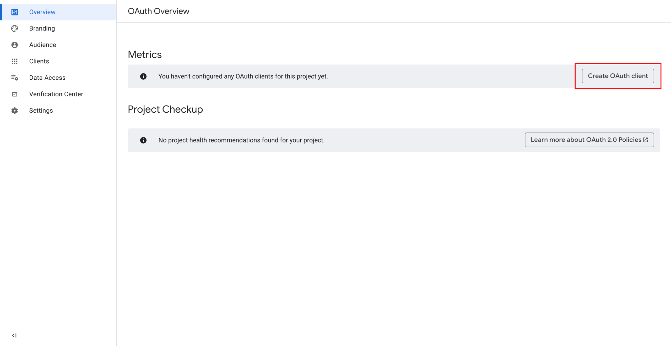 A screenshot of the Google Cloud Console 'Create OAuth client ID' page. 