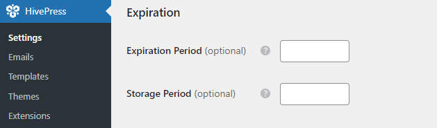 Setting up expiration period for listings.