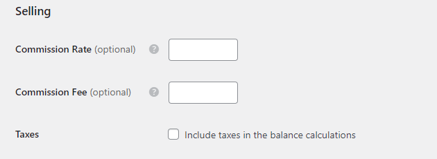 Setting up commission rates.