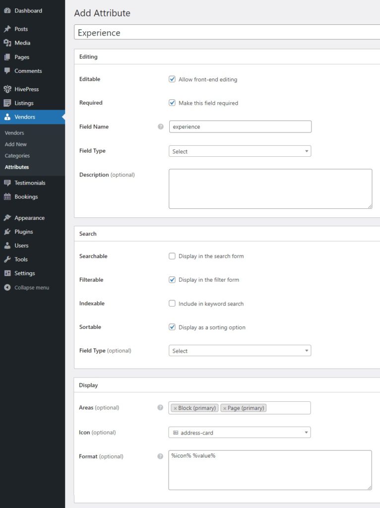 Adding user profile fields.