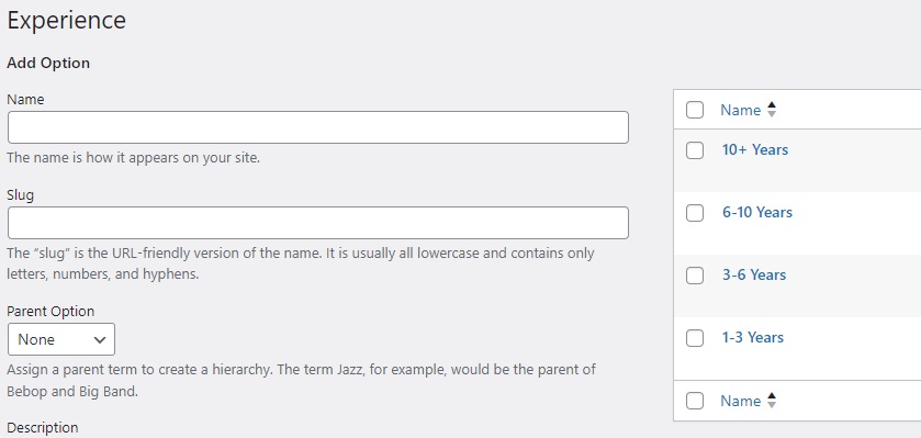 Adding vendor profile fields.