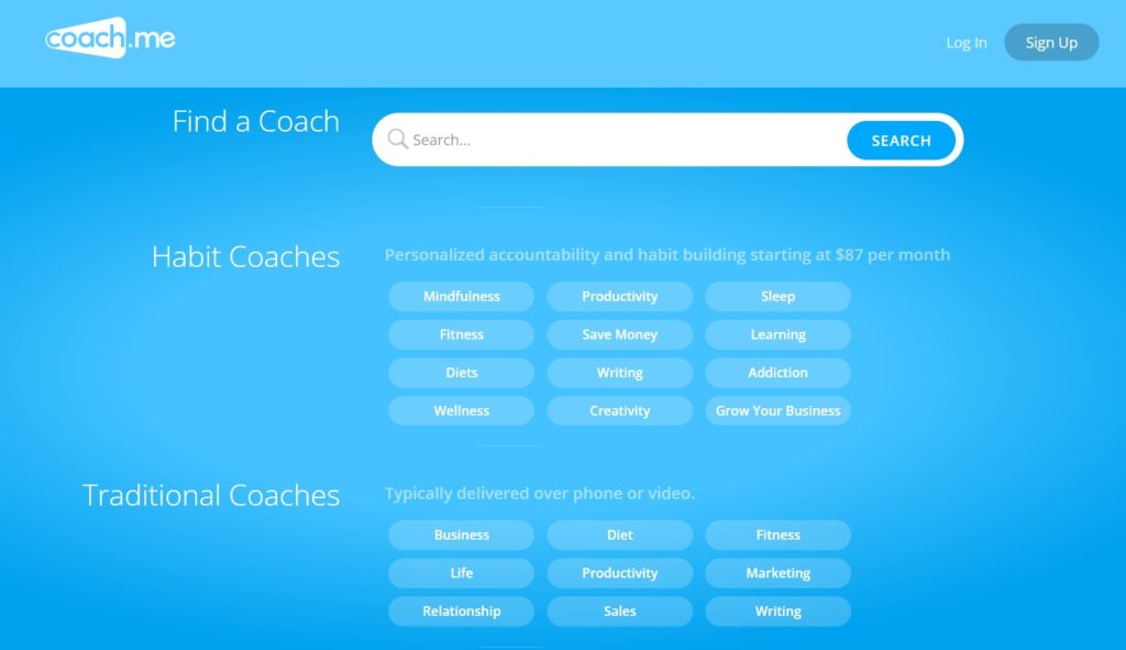 A coach booking website.