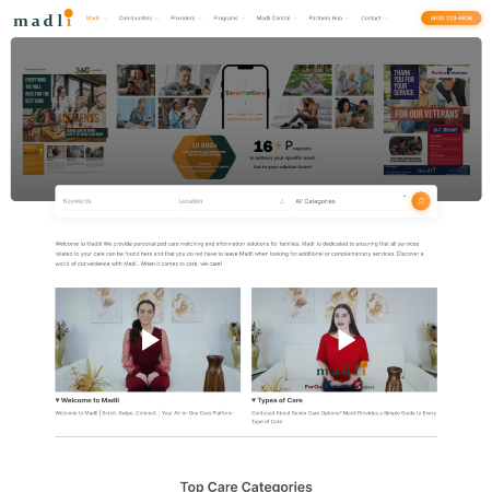 Family care navigation platform