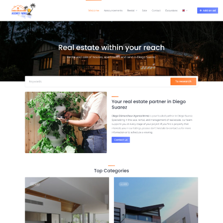 Home page of Diego Real Estate Agent