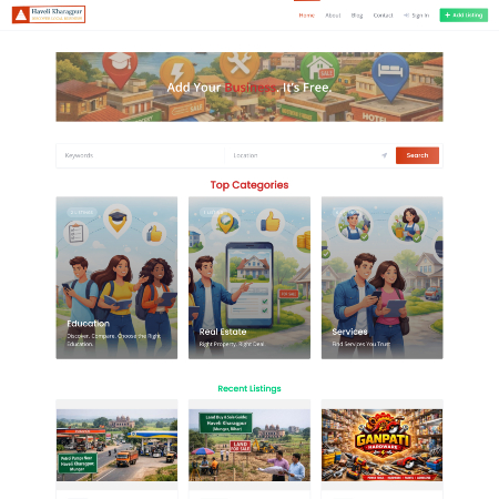 Homepage of Haveli-Kharagpur -- Local Shops Services