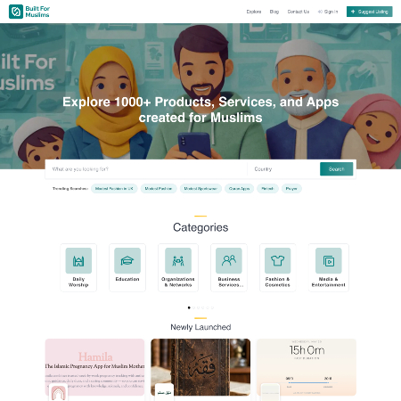 Homepage Built for Muslims directory